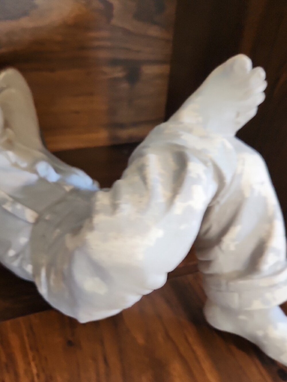 Gray Distressed Reclining Boy Garden Figurine - Picture 4 of 10